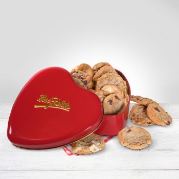 heart shaped cookie tin