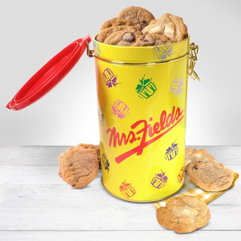 yellow cookie cannister